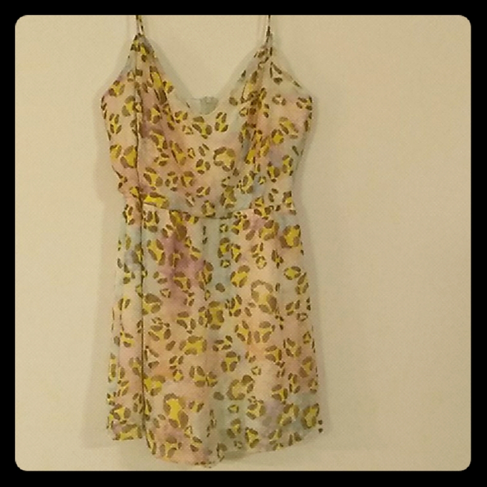 Pink Leopord Womans Romper